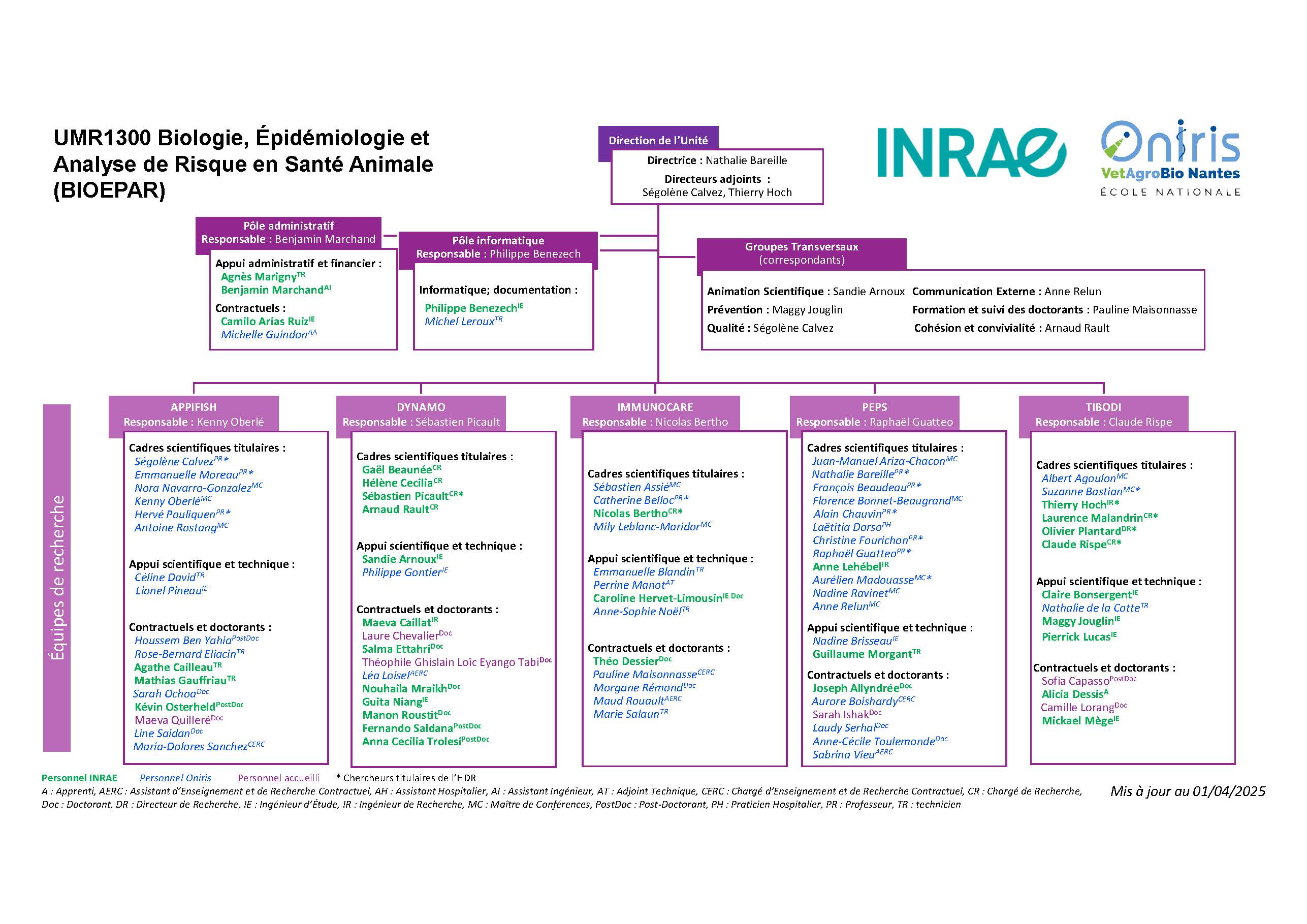 Organigramme BIOEPAR 01042025 FR